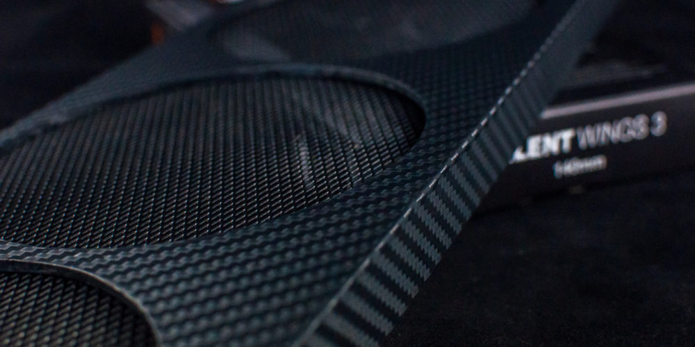 Inside front fan shroud in carbon fiber