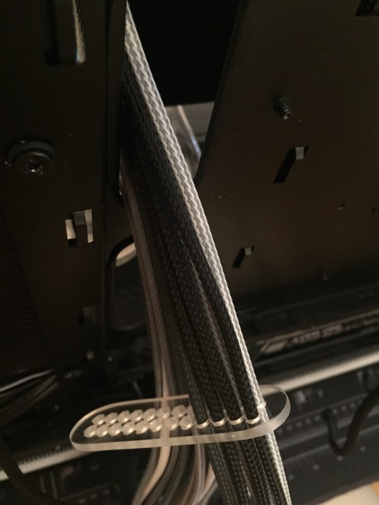 Cable Combs in Carbon fibre for awesome cable management MDPC-X sleeved